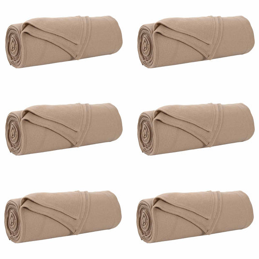 Vidaxl kleden 6 pcs kameel 280 x 210 cm fleece