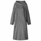 Vidaxl deken hoodie donkergrijs l flanel
