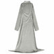 Vidaxl deken hoodie grijs f flanel