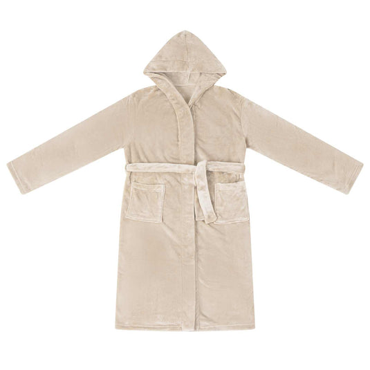 Vidaxl badjas hoodie beige xl flanel