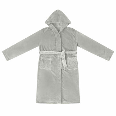 Vidaxl badjas hoodie grijs xxl flanel