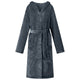 Vidaxl badjas hoodie marineblauw xxxl flanel