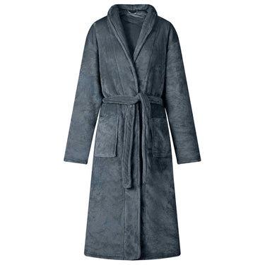 Vidaxl badjas zonder kap marineblauw xxxl flanel