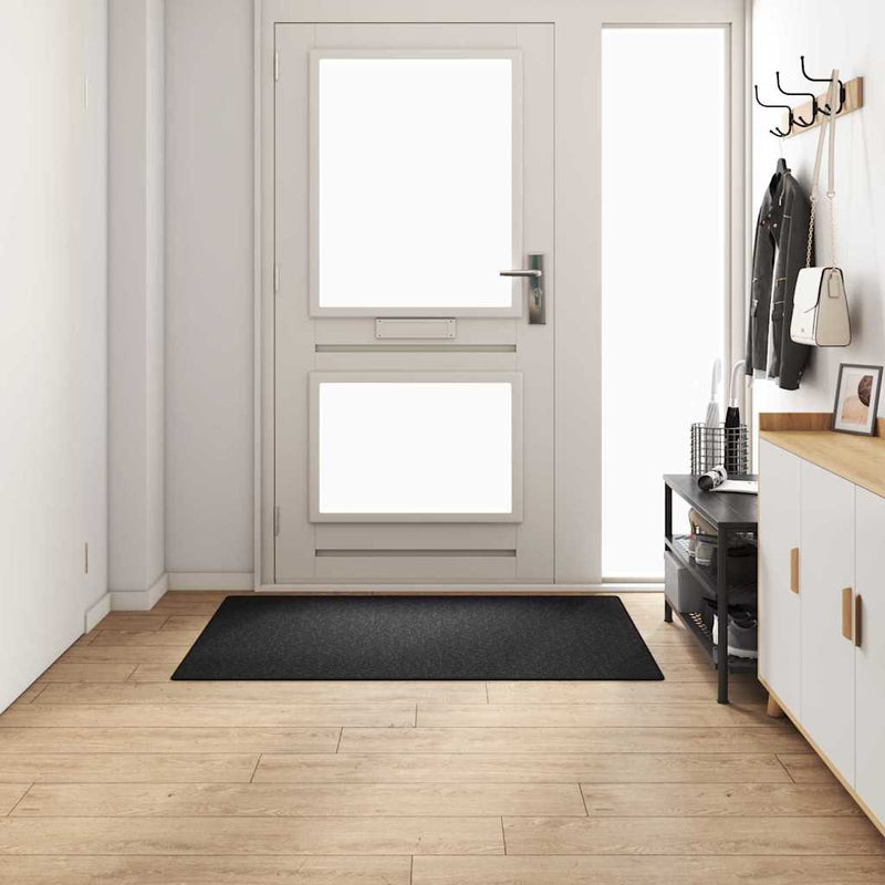Afbeelding laden in galerijviewer, Vidaxl tapijt loper antraciet 100 x 150 cm 100% polypropyleen

