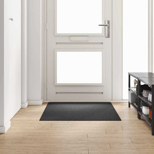 Vidaxl tapijt loper donkergrijs 100 x 150 cm 100% polypropyleen