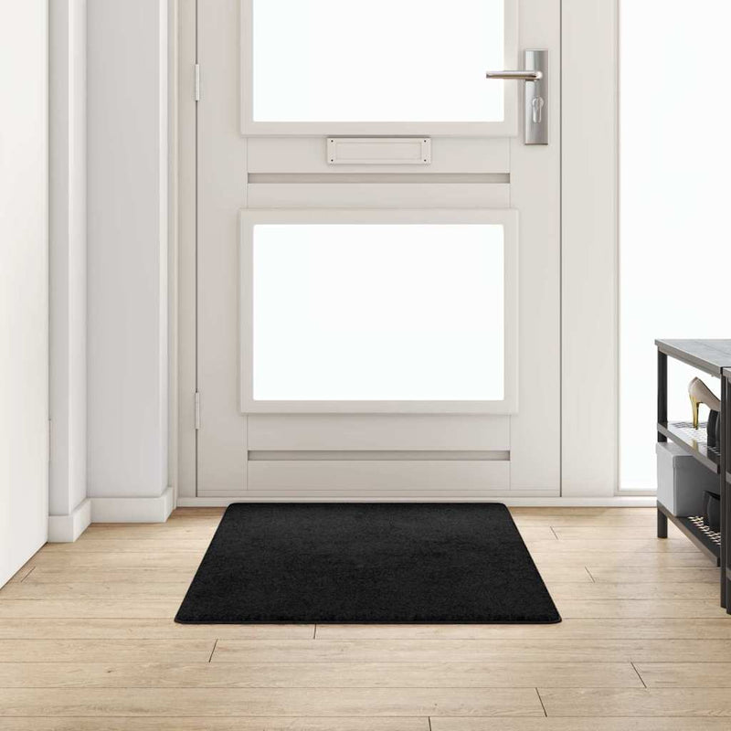 Afbeelding laden in galerijviewer, Vidaxl tapijt loper zwart 80 x 150 cm 100% polypropylene tuft
