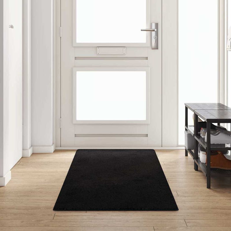 Afbeelding laden in galerijviewer, Vidaxl tapijt loper zwart 80 x 300 cm 100% polypropylene tuft
