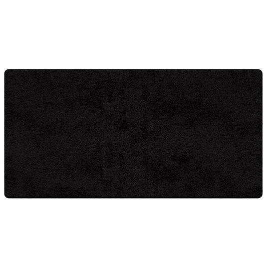 Vidaxl tapijt loper zwart 100 x 200 cm 100% polypropylene tuft