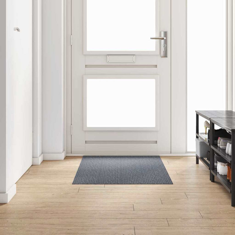 Afbeelding laden in galerijviewer, Vidaxl tapijt loper grijs 80 x 150 cm stof
