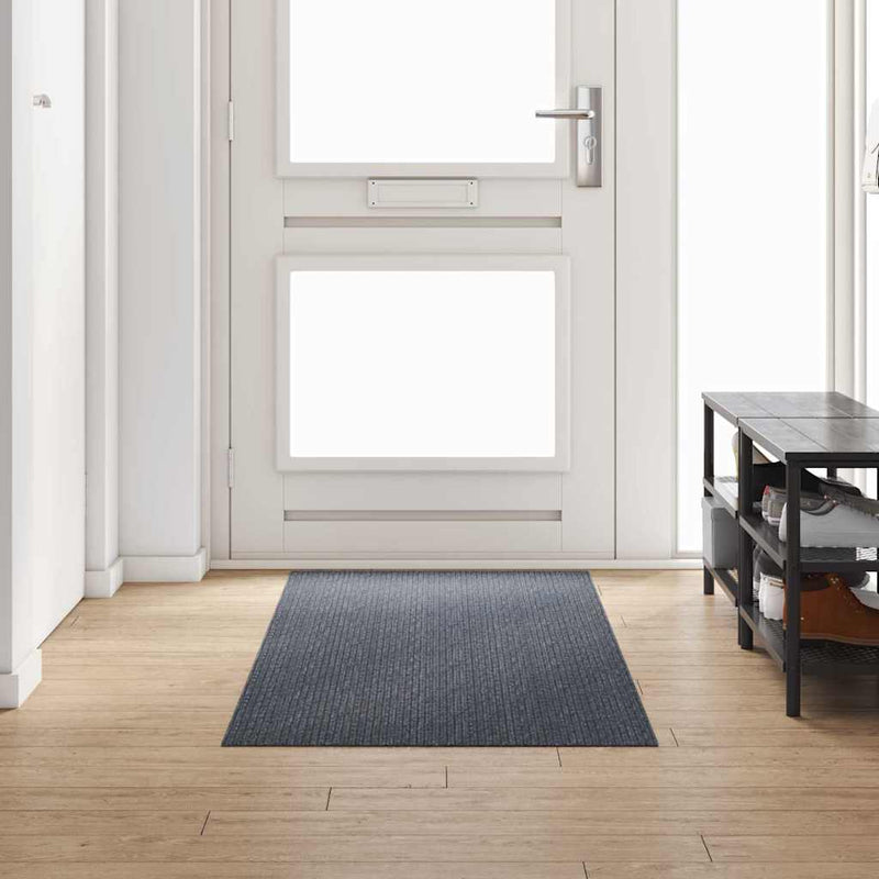 Afbeelding laden in galerijviewer, Vidaxl tapijt loper grijs 80 x 250 cm stof
