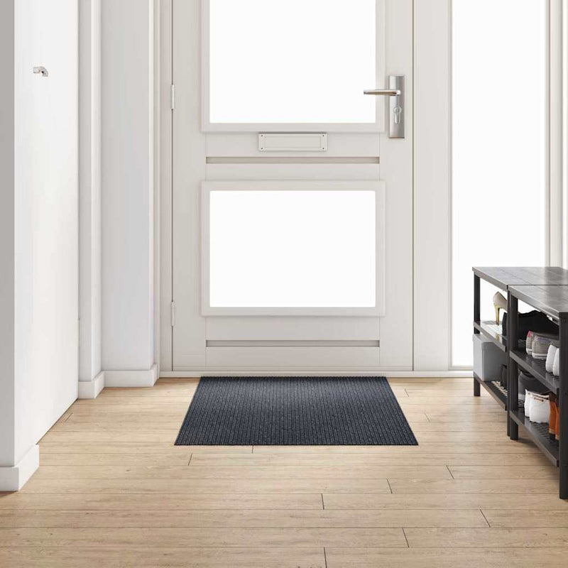 Afbeelding laden in galerijviewer, Vidaxl tapijt loper antraciet 80 x 150 cm stof
