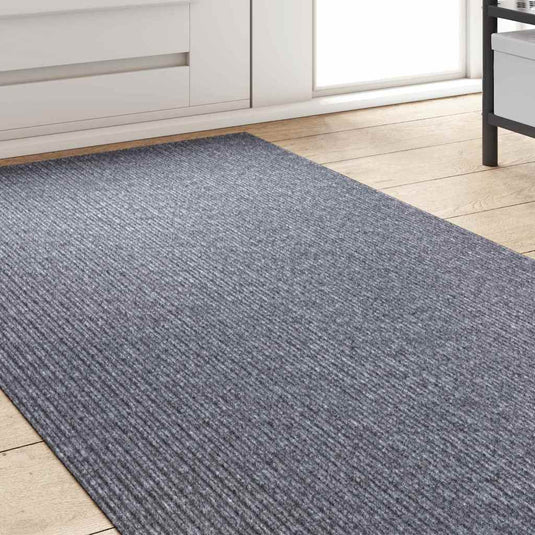 Vidaxl tapijt loper lichtgrijs 80 x 500 cm stof