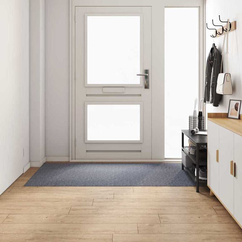 Afbeelding laden in galerijviewer, Vidaxl tapijt loper lichtgrijs 100 x 200 cm stof
