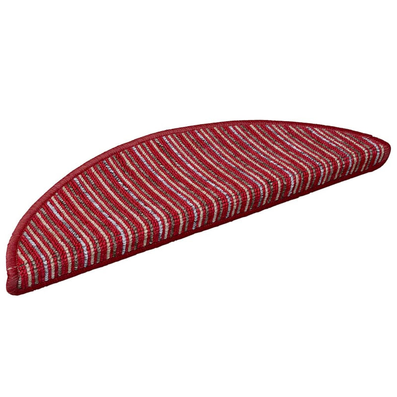 Afbeelding laden in galerijviewer, Vidaxl zelfklevende trapmatten 15 pcs rood 56 x 17 x 3 cm
