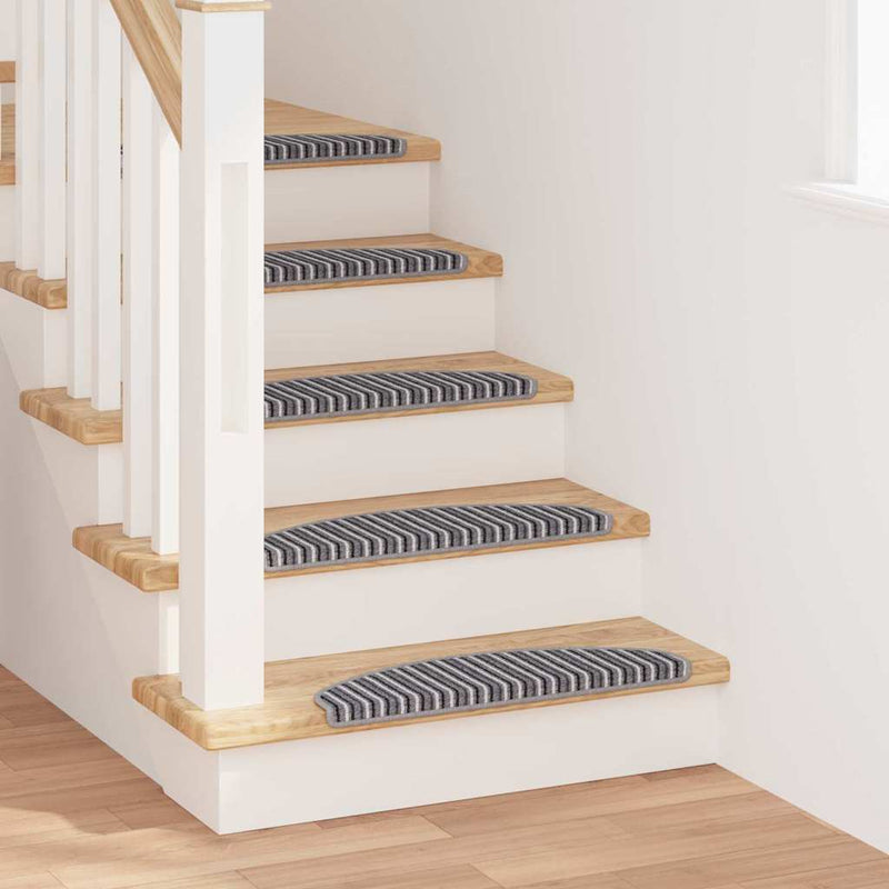 Afbeelding laden in galerijviewer, Vidaxl zelfklevende trapmatten 15 st 65 x 21 x 4 cm non-slip grijs
