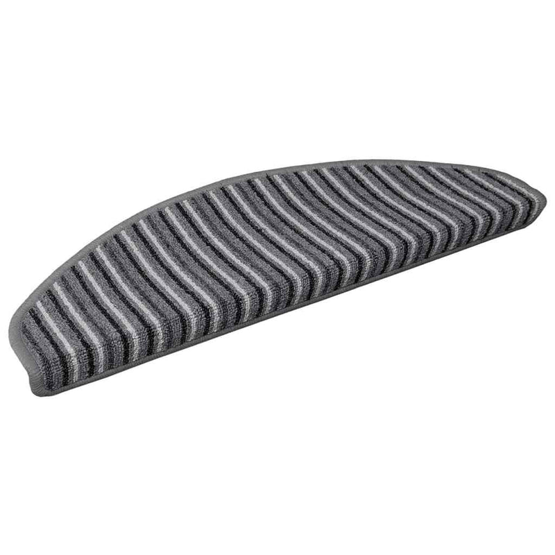 Afbeelding laden in galerijviewer, Vidaxl zelfklevende trapmatten 15 st 65 x 21 x 4 cm non-slip grijs
