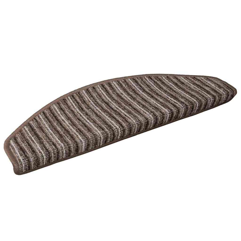 Afbeelding laden in galerijviewer, Vidaxl zelfklevende trapmatten 15 st 65 x 21 x 4 cm non-slip bruin
