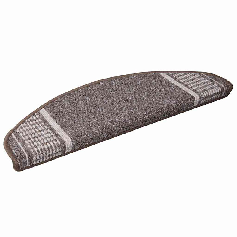 Afbeelding laden in galerijviewer, Vidaxl zelfklevende trapmatten 15 st 65 x 21 x 4 cm non-slip bruin
