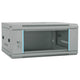 Vidaxl netwerk kabinet met opslag grijs 60 x 35 x 28 cm staal