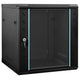 Vidaxl netwerk kabinet met opslag zwart 60 x 45 x 65 cm staal