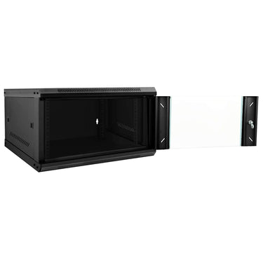 Vidaxl netwerk kabinet met opslag zwart 53 x 60 x 30 cm staal