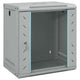 Vidaxl netwerk kabinet met opslag grijs 53 x 45 x 60 cm staal