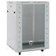 Vidaxl netwerk kabinet met opslag grijs 60 x 60 x 80 cm staal