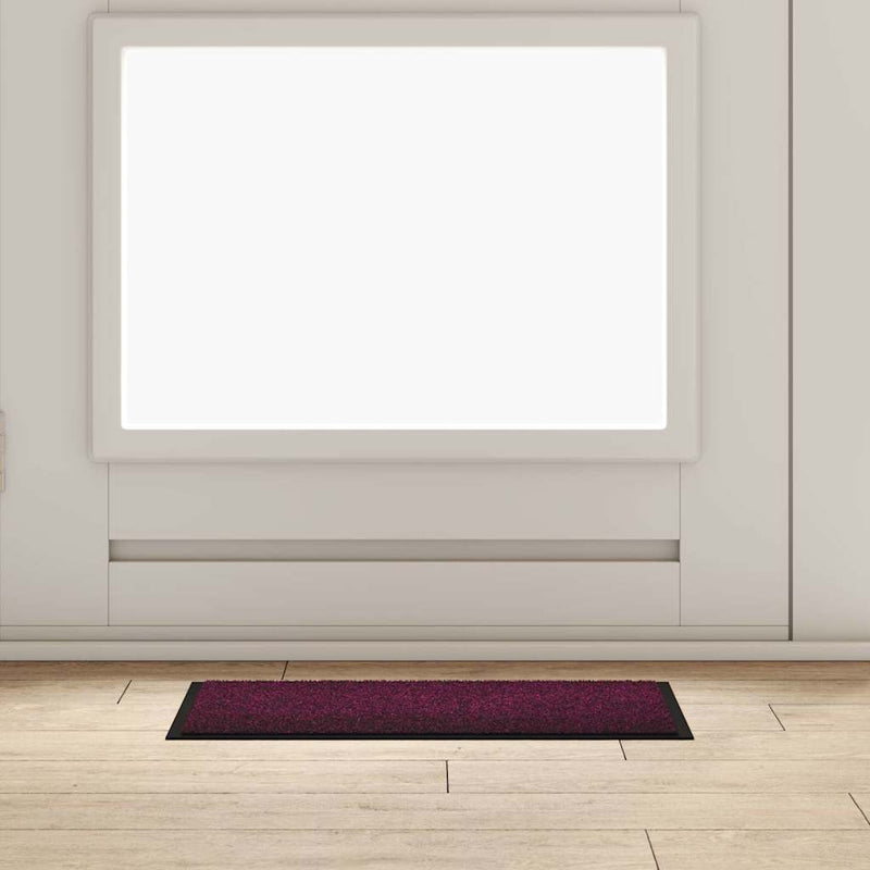 Afbeelding laden in galerijviewer, Vidaxl deurmat bordeauxrood 60 x 40 x 1.2 cm teddy stof
