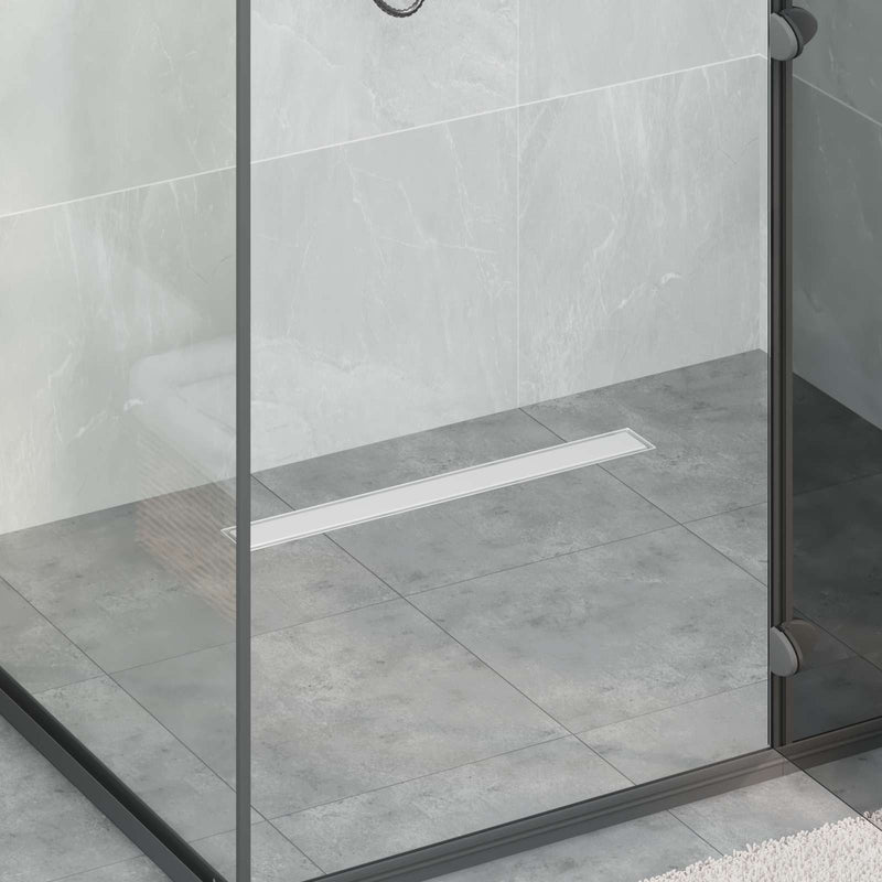 Afbeelding laden in galerijviewer, Vidaxl doucheafvoer 2-in-1 met 360° sifon zilver 60 cm
