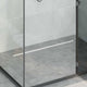 Vidaxl 360° doucheafvoer met slank model zilver 90 cm