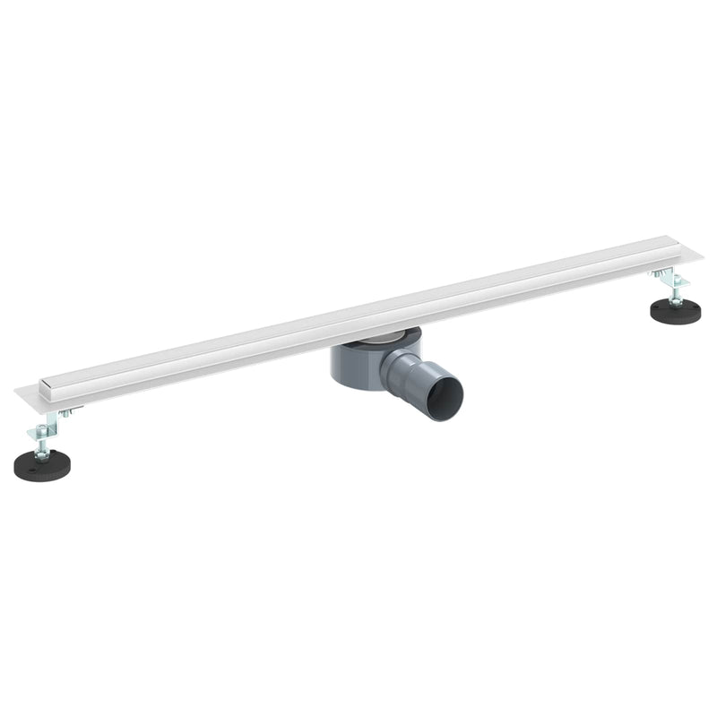 Afbeelding laden in galerijviewer, Vidaxl 360° doucheafvoer met slank model zilver 80 cm
