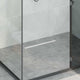 Vidaxl 360° doucheafvoer met slank model zilver 50 cm