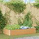 Vidaxl verhoogde plantenbak 195 x 100 x 36 cm gegalvaniseerd staal
