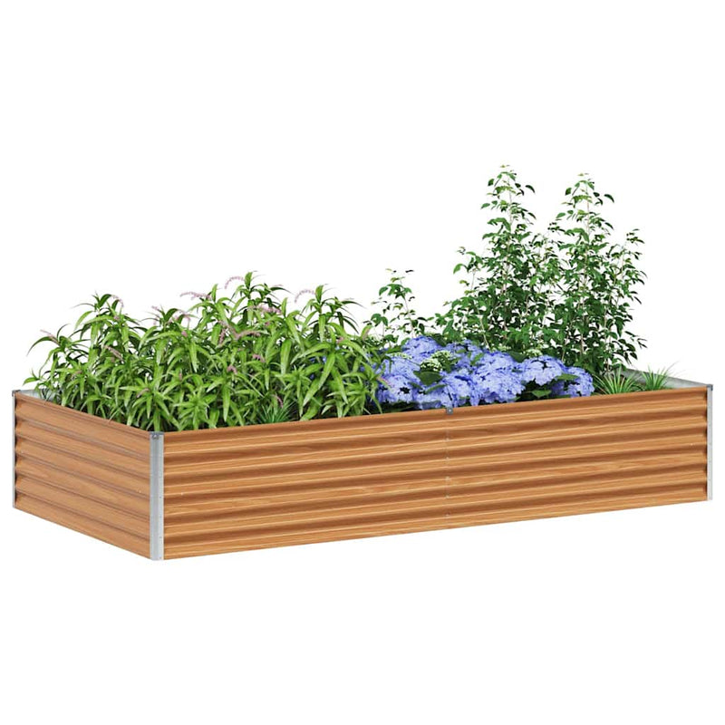 Afbeelding laden in galerijviewer, Vidaxl verhoogde plantenbak 195 x 100 x 36 cm gegalvaniseerd staal
