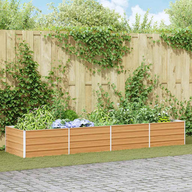 Vidaxl verhoogde plantenbak licht bruin 320 x 80 x 45 cm