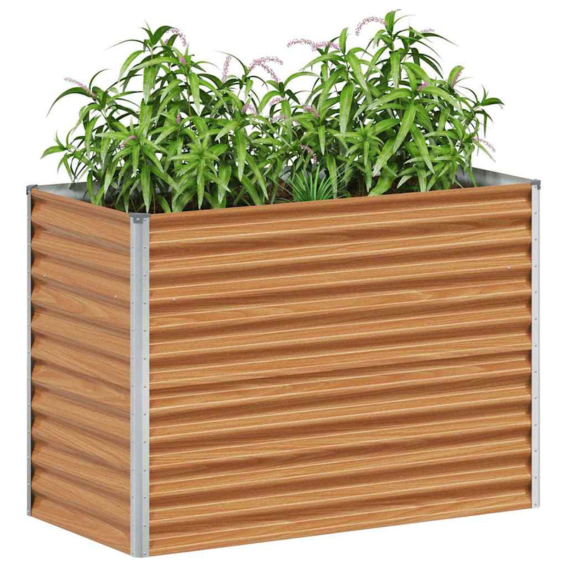 Afbeelding laden in galerijviewer, Vidaxl verhoogde plantenbak 98 x 50 x 68 cm gegalvaniseerd staal
