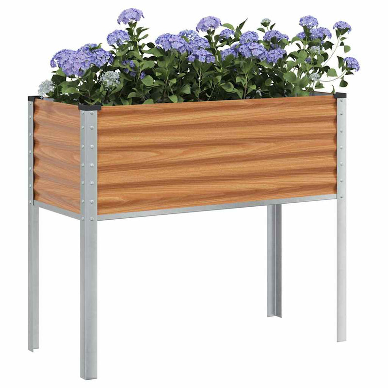 Afbeelding laden in galerijviewer, Vidaxl tuin bloempot licht bruin 100,5 x 40,5 x 90 cm
