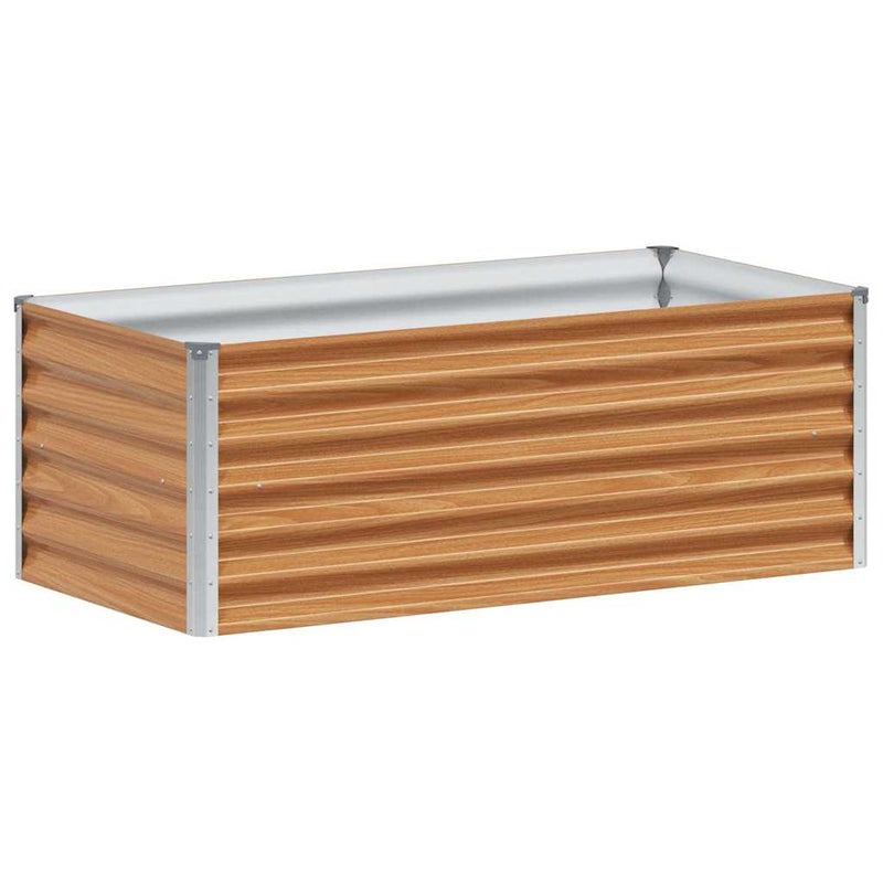 Afbeelding laden in galerijviewer, Vidaxl verhoogde plantenbak 98 x 50 x 36 cm gegalvaniseerd staal
