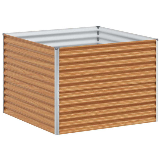 Vidaxl verhoogde plantenbak 98 x 100 x 68 cm gegalvaniseerd staal