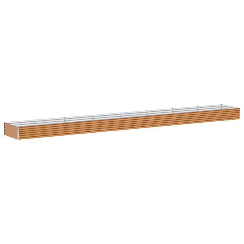 Afbeelding laden in galerijviewer, Vidaxl verhoogde plantenbak 775 x 100 x 36 cm gegalvaniseerd staal
