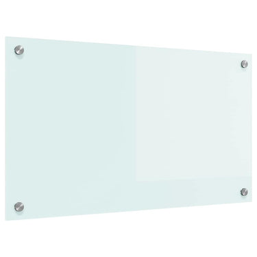 Vidaxl keuken achterwand wit 70 x 40 cm gehard glas