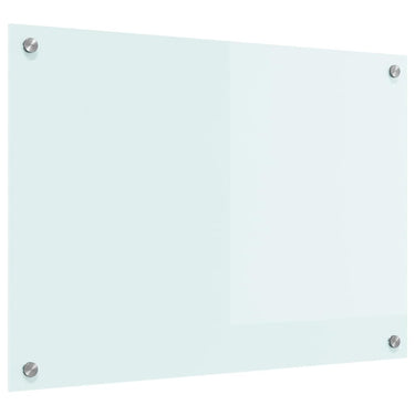 Vidaxl keuken achterwand wit 70 x 50 cm gehard glas