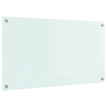 Vidaxl keuken achterwand wit 90 x 50 cm gehard glas