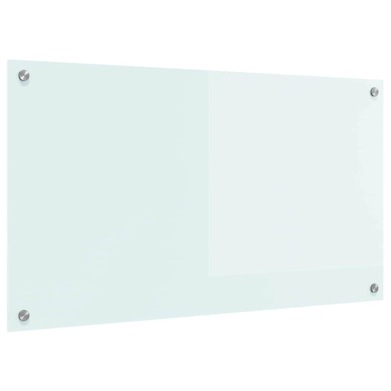 Afbeelding laden in galerijviewer, Vidaxl keuken achterwand wit 90 x 50 cm gehard glas
