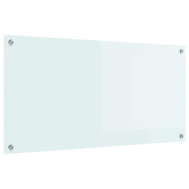 Vidaxl keuken achterwand wit 100 x 50 cm gehard glas