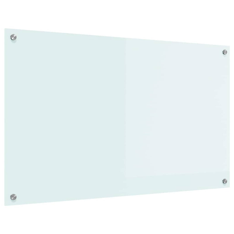Afbeelding laden in galerijviewer, Vidaxl keuken achterwand wit 100 x 60 cm gehard glas
