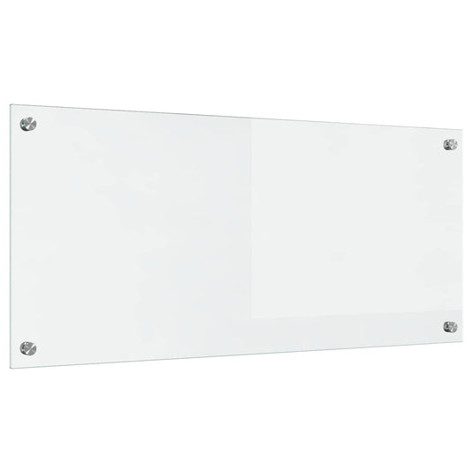Vidaxl keuken achterwand doorzichtig 90 x 40 cm gehard glas