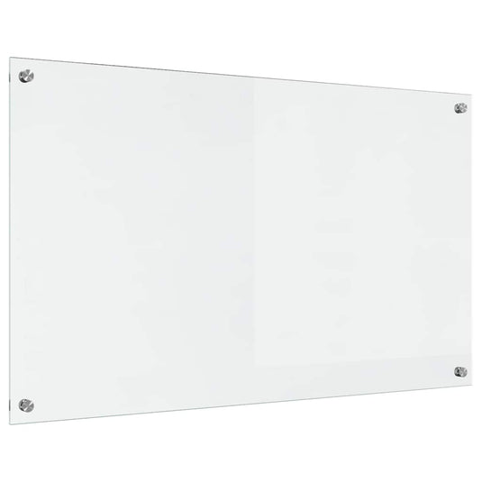 Vidaxl keuken achterwand doorzichtig 100 x 60 cm gehard glas