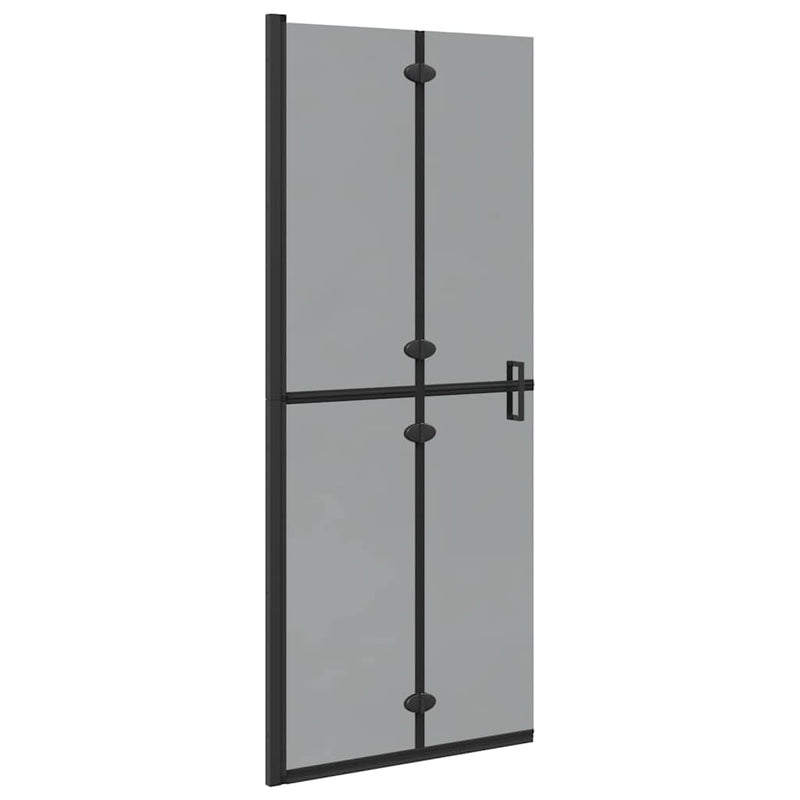 Afbeelding laden in galerijviewer, Vidaxl inloopdouchewand zwart 90 x 6.5 x 190 cm
