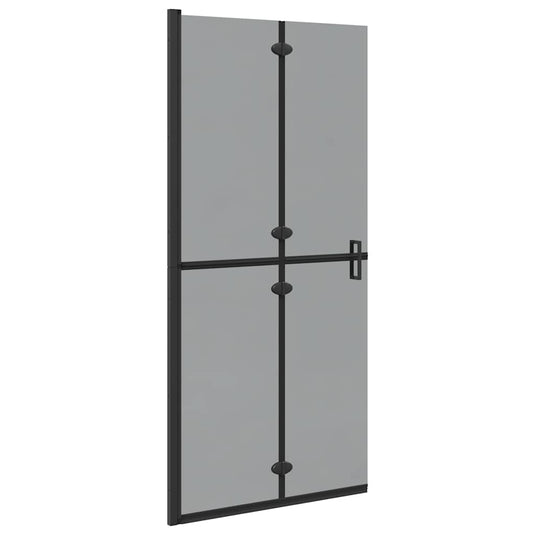 Vidaxl inloopdouchewand zwart 90 x 6.5 x 190 cm